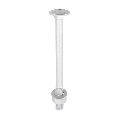 Carriage Bolt Exterior Silver, 8mm x 100mm, 10 Pieces product image