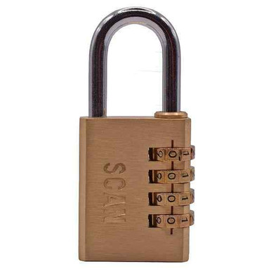 Scan Brass Combination Padlock, 38mm product image