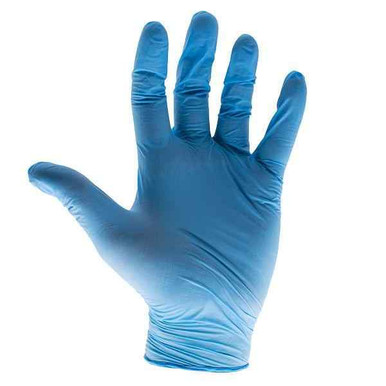 Scan Blue Nitrile Disposable Gloves, Large, Box of 100 product image