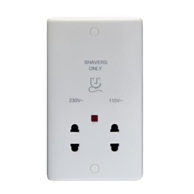 Eurolite Enhance Shaver Socket, White product image