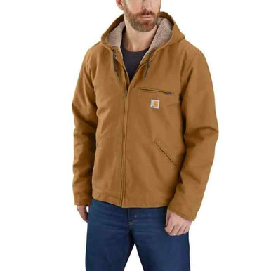 Carhartt Oj4392 Relaxed Fit Washed Duck Sherpa Lined Jacket, Medium Regular product image