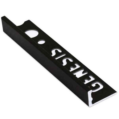 Genesis 12mm Aluminium Straight Edge, 2.5m, Matt Black product image