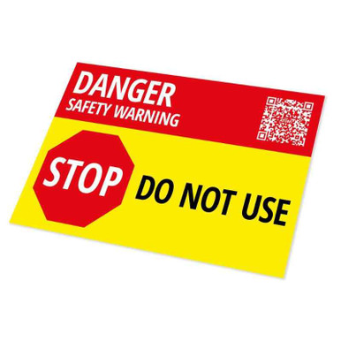 Atom Danger/Safety Warning Notice Label (Pack of 10) product image