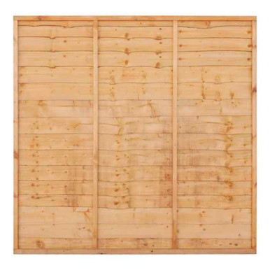 Superior Lap Fence Panel, Golden Brown, 0.6m product image