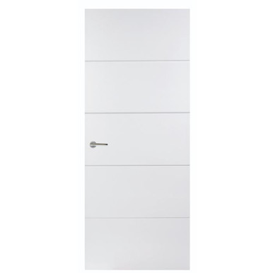 Moulded Semi-Solid Horizontal 4 Line Smooth Door, 726mm x 2040mm x 40mm product image