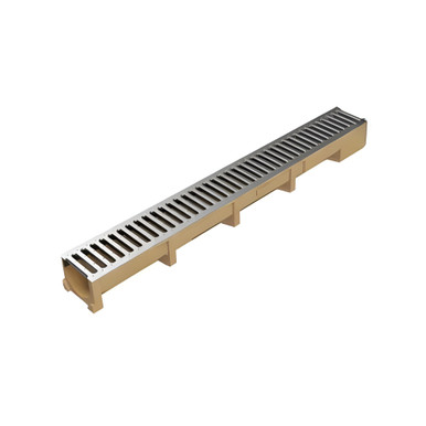 Clark Polymer Concrete Channel With Galvanised Slotted Grate A15, 1m product image