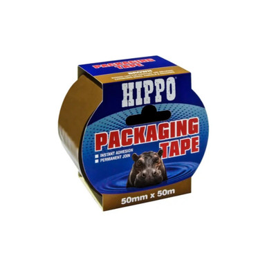 Hippo Packaging Tape, 50mm x 50m, Brown product image