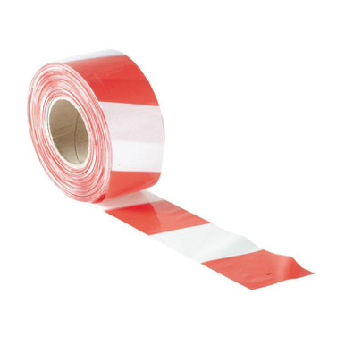 Faithfull Barrier Warning Tape, Red/White, 500m Roll product image