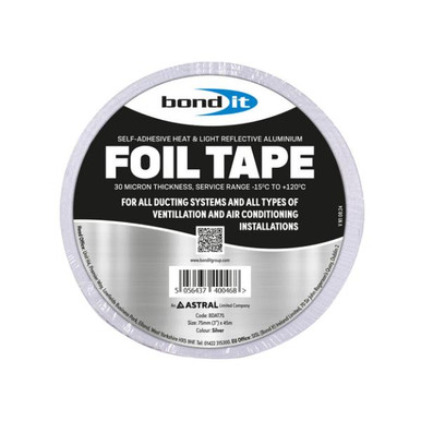 Bond It Aluminium Foil Tape, 75mm x 45m product image