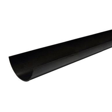 Navigator 112mm Half Round Gutter, 4m, Black product image