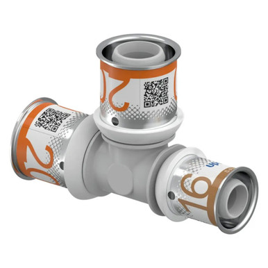 Uponor Composite Tee With Reducer, 20mm x 20mm x 16mm product image