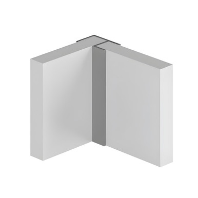 Mp Classic Type 100 Flush Corner, 2.45m, Anodised Satin Silver product image