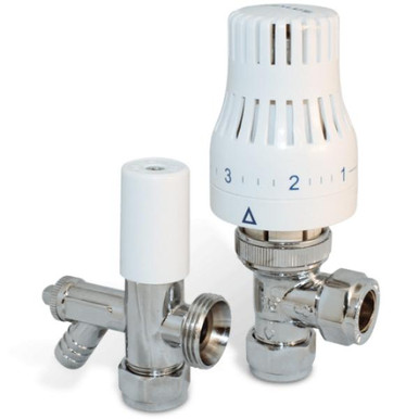 Salus 15mm Angled Trv With Drain Off and Reducer product image