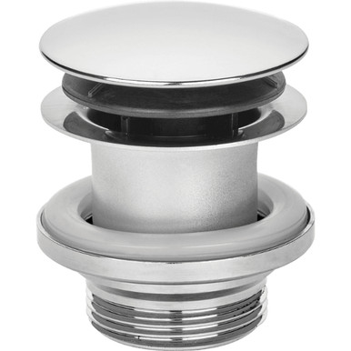 Mcalpine Ss Basin Waste, 1 1/4", Spring Mushroom, Chrome Plated product image