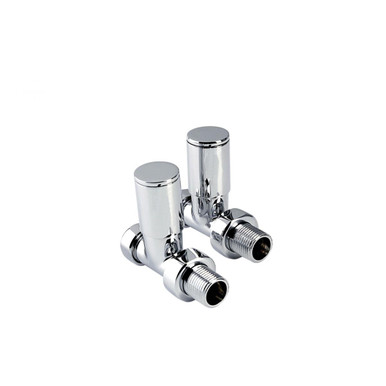 Inta Modern Radiator Valve Angled, 15mm, Chrome, Pair product image