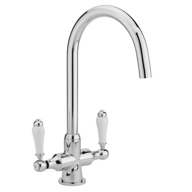 Canterbury Mono Sink Mixer, Chrome, With Push Fit Tails product image