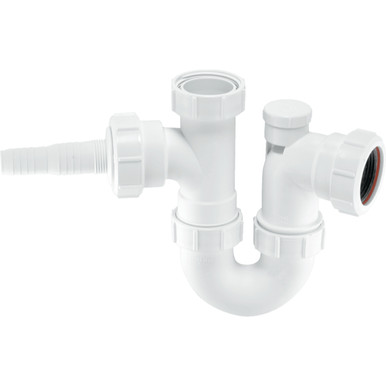 Mcalpine Sink Trap, 1 1/2", Anti-Syphon With Horizontal Nozzle product image