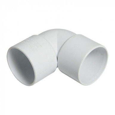 Floplast 32mm 90 Degree Knuckle Bend Solvent, White product image