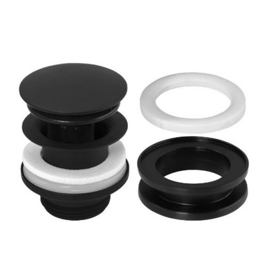 Mcalpine Brass Basin Clicker Waste, 1.1/4", Matt Black product image