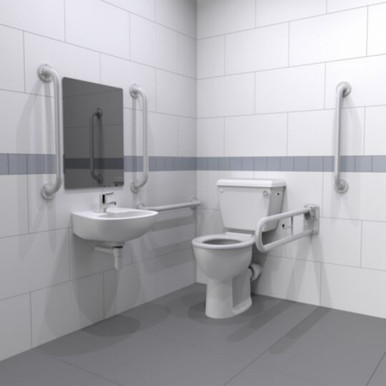 Nymas Docm Toilet Pack, White, 1 Tap Hole product image