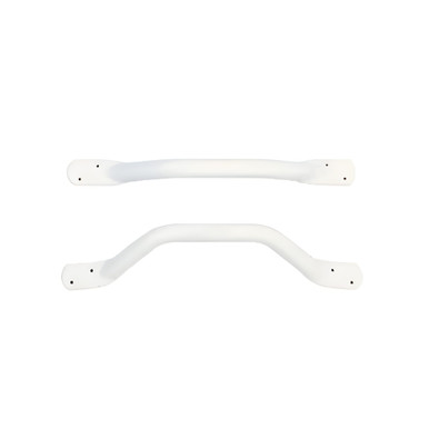 Bathex Grab Rail Flat End, 2 Hole, 25mm x 450mm, White Polyester product image