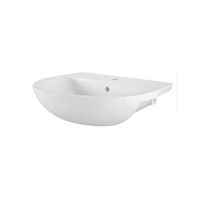 Havana Semi Rec Basin, 2 Tap Hole, White product image