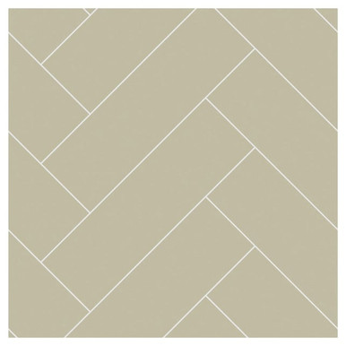 Herringbone 2400mm x 598mm x 11mm Panel With 410mm x 123mm Rectangle Tile, Sage Green product image
