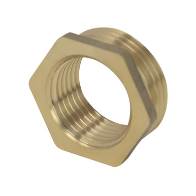 Brass Reducing Hexagonal Bush, 3/4" x 1/2" product image