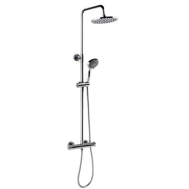 Fresssh Crystal Dual Outlet Shower Set, Round, Chrome product image