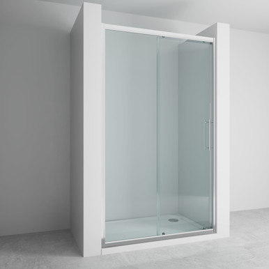 Lakes 6mm 1000mm Sliding Door, Chrome product image