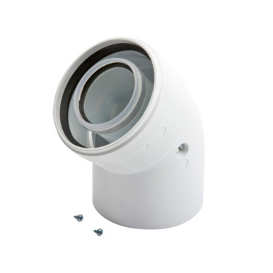 Baxi Flue Bend/Elbow, 45 Degree, 60mm/100mm product image