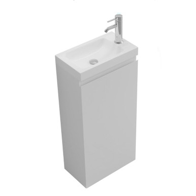 Halite Gloss White Unit And 1 Tap Hole Basin, 415mm x 290mm x 795mm, 1 Door product image