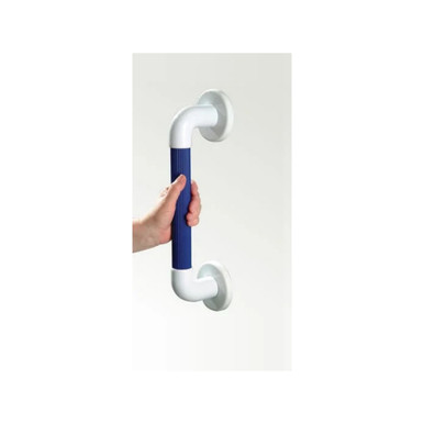 Akw Large Plastic Fluted Grab Rail, 600mm x 32mm, White product image