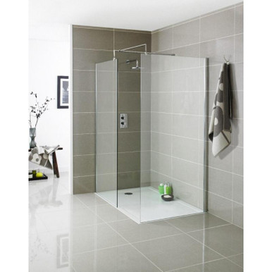 Ocean 8+ Wetroom Panel With Chrome Profile, 1200mm product image