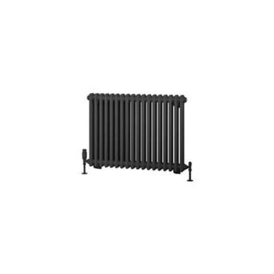 Eastbrook Rivassa Two Column Radiator, 600mm x 833mm, Matt Anthracite product image