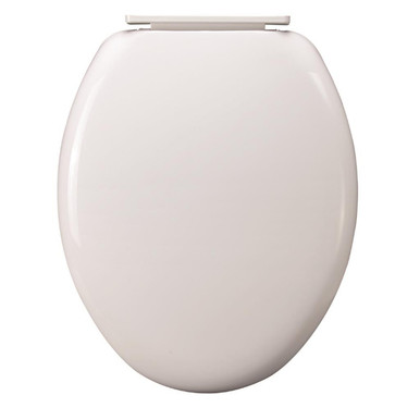 Navigator Standard Toilet Seat, White Plastic Hinge product image