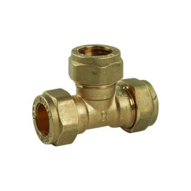 22mm Compression Equal Tee DZR product image