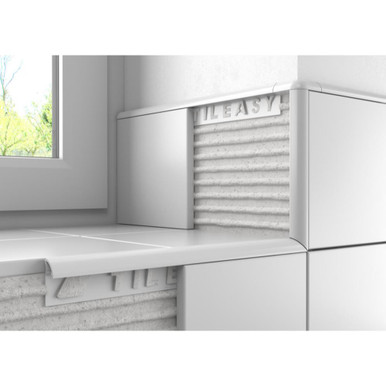 Tileasy White Contract Plastic Trim, 10mm product image