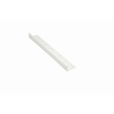 Genesis Tile Trim, White Pvc Straight Edge, 10mm x 2.5m product image
