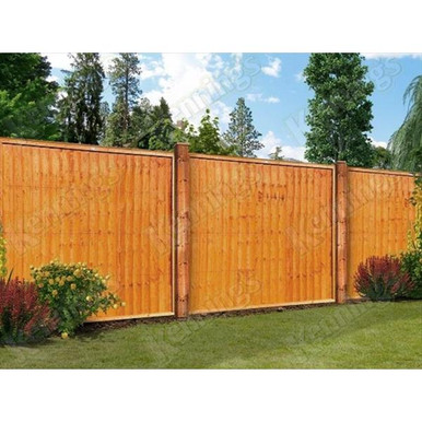 Featheredge Closeboard Framed Fence Panel, 6ft x 5ft product image