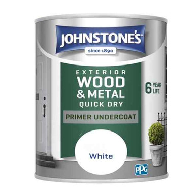 Johnstones Exterior Quick Dry Primer Undercoat, White, 750ml product image