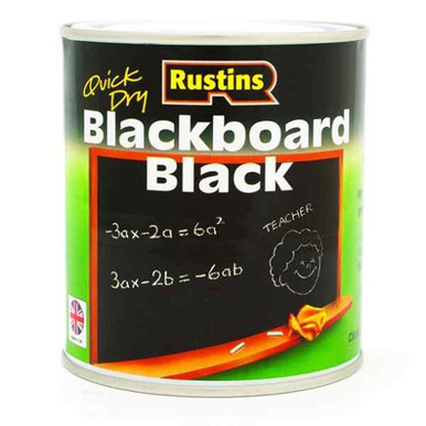 Rustins Quick Dry Blackboard Paint, 500ml, Black product image