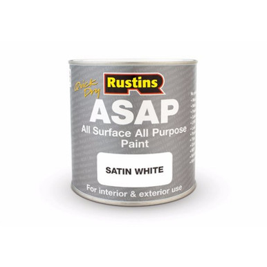Rustins Asap All Surface All Purpose Paint, White, 500ml product image