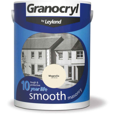 Leyland Granocryl Smooth Masonry Paint, Magnolia, 5l product image