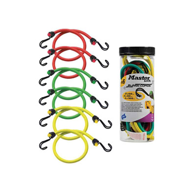 Masterlock Twin Wire Bungee Cord, 100cm, Yellow, 2 Piece product image