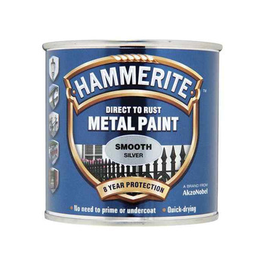 Hammerite Direct To Rust Metal Paint, Smooth Silver, 750ml product image