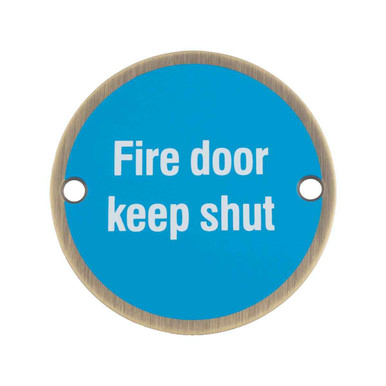 Sterling Fire Door Keep Shut Sign, 75mm product image