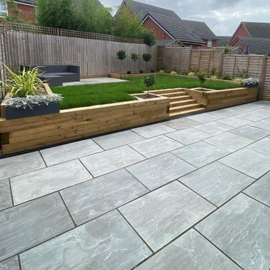 Indian Sandstone, 900mm x 600mm x 18mm, Kandla Grey product image