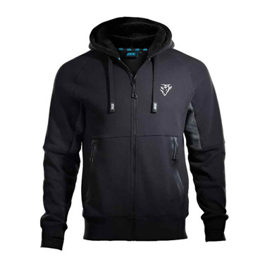 Ox Zip Through Hoodie, Black/Grey, Large product image