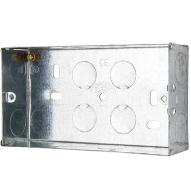Appleby 2 Gang 25mm Metal Knockout Box product image
